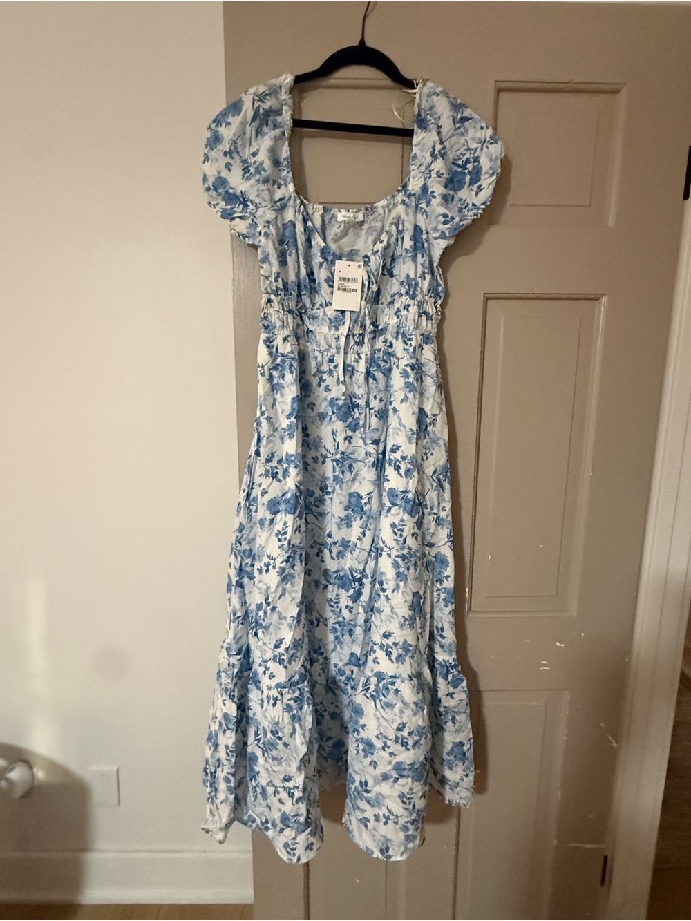 Altar'd State Blue Floral Maxi Dress